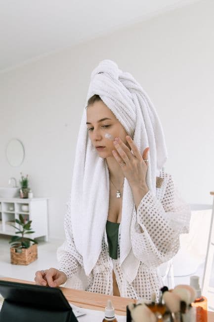 Applying SÈVE skincare as part of a daily ritual